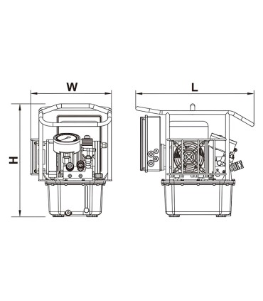 LP3-4 700 Bar Hydraulic Torque Wrench Pump
