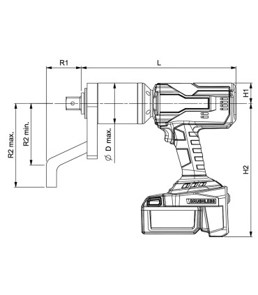 800 N.m Battery Torque Wrench  Norbar 180850